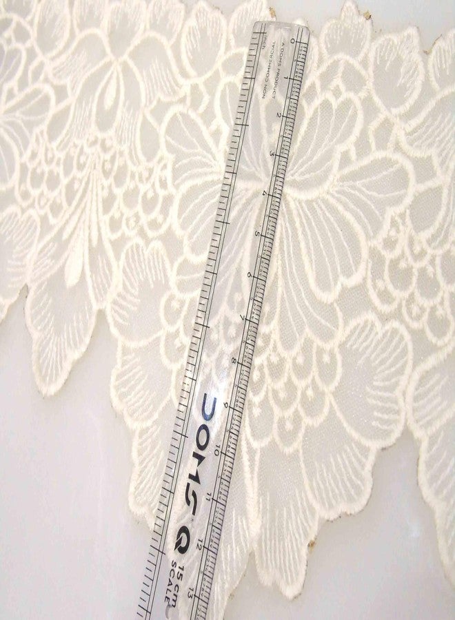 Strala Off- White Color Laces for Dresses, Sarees, Lehenga, Suits, Bags, Decorations, Borders, Crafts and Home Décor,Blouse (3 mtr) Design-962 - Image 3